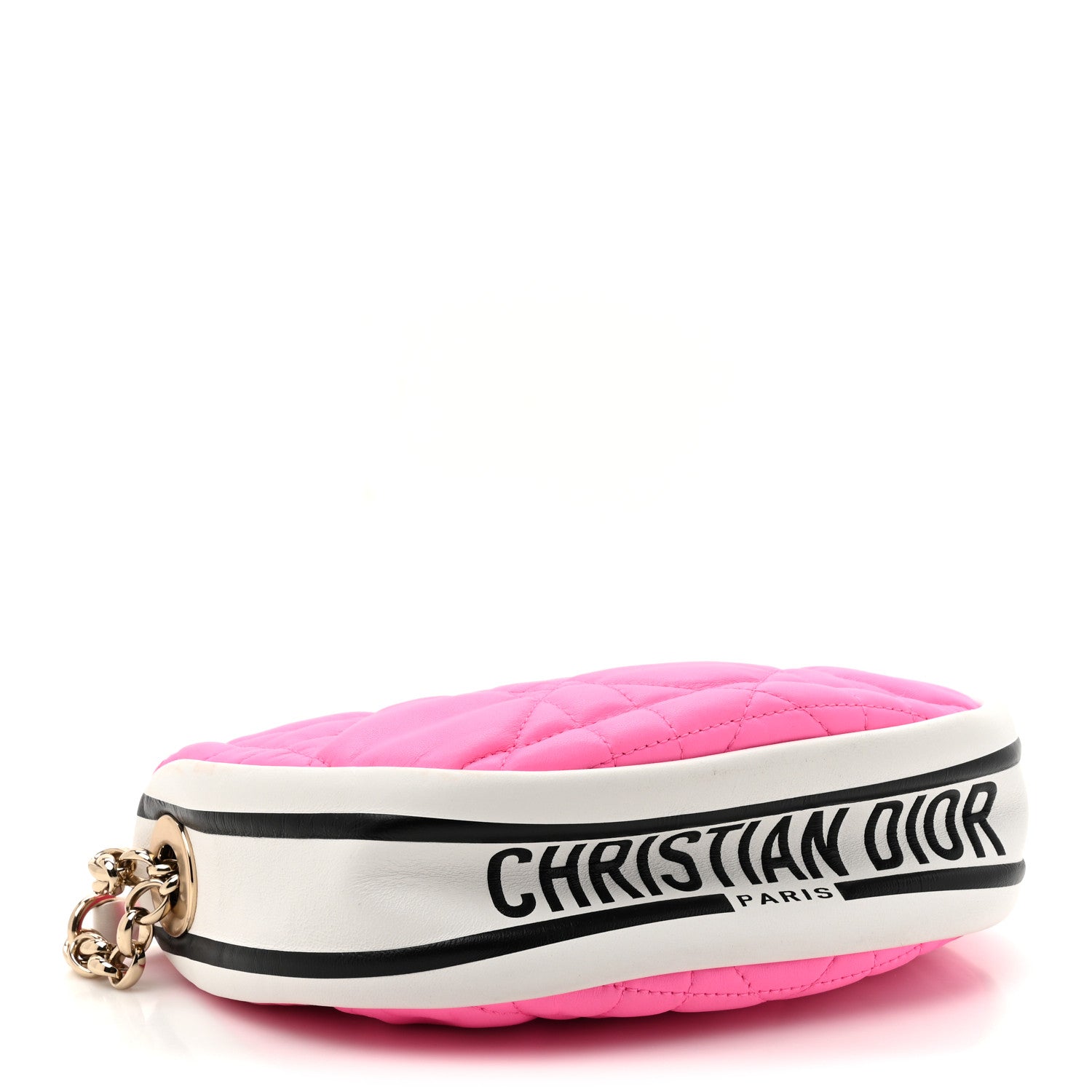Christian Dior Lambskin Cannage Small Dior Vibe Hobo Bag Pink 4 of 12