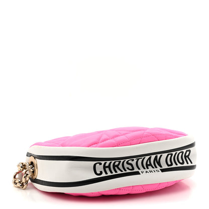 Christian Dior Lambskin Cannage Small Dior Vibe Hobo Bag Pink 4 of 12