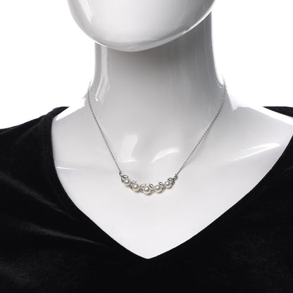 Mikimoto Sterling Silver Akoya Pearl 5.5-6mm Leaf Pendant Necklace 2 of 5