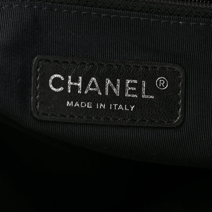 Chanel Metallic Aged Calfskin Quilted Large Chain Me Tote Silver 6 of 11