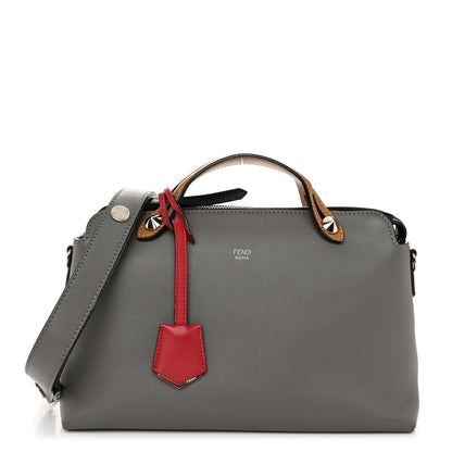 Fendi Vitello Dolce 4 Color Medium By The Way Boston Bag Argilla Fragola Multicolor 1 of 11