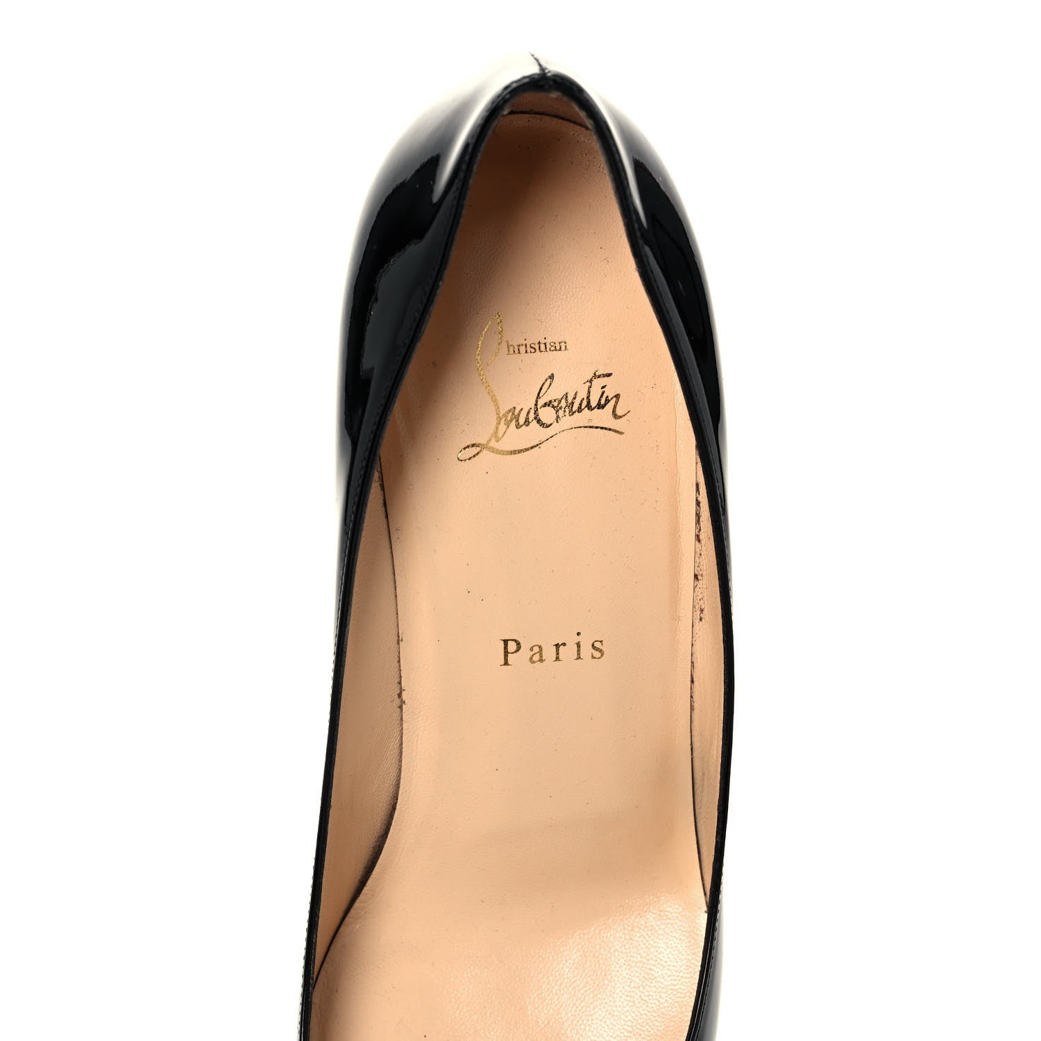 Christian Louboutin Patent Decollete 554 70 Pumps 39.5 Black 7 of 7