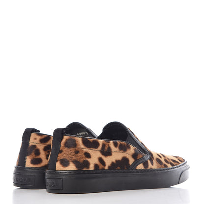 Gucci Pony Hair Jaguar Print Slip On Sneakers 35.5 4 of 9