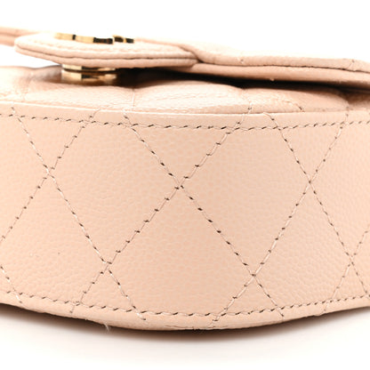Chanel Caviar Quilted Mini Clutch With Chain Light Beige 9 of 10