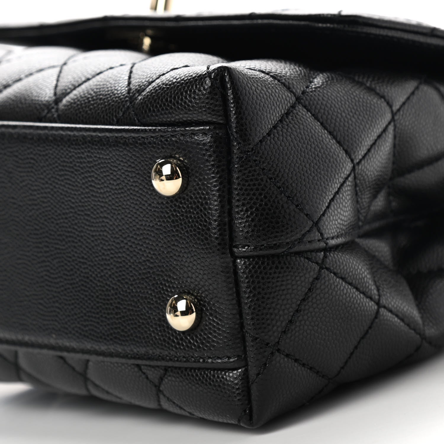 Chanel Caviar Quilted Mini Coco Handle Flap Black 9 of 9