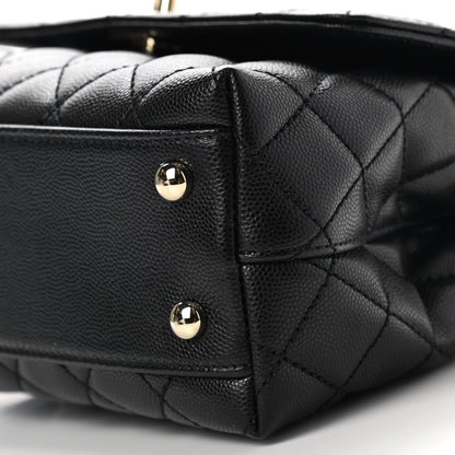 Chanel Caviar Quilted Mini Coco Handle Flap Black 9 of 9