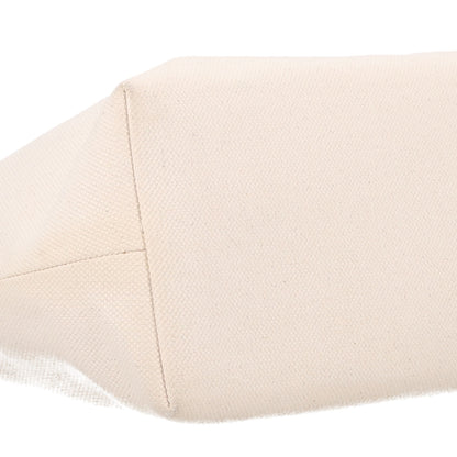 Celine Canvas Calfskin Horizontal Cabas Natural Tan 9 of 10