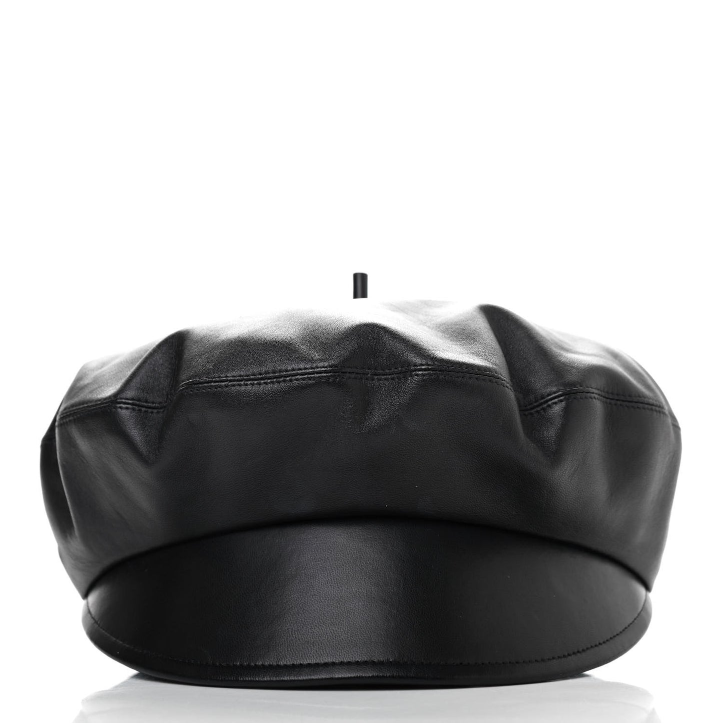 Lambskin Arty Beret Cap 57 Black