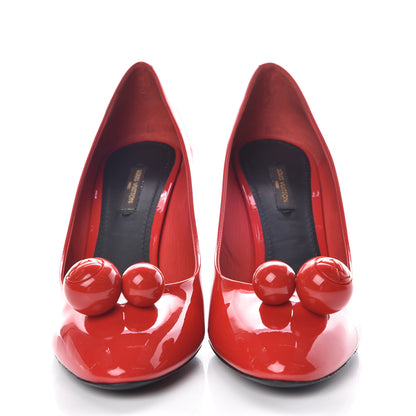 Louis Vuitton Patent Calfskin Betty Pumps 39 Red 2 of 12