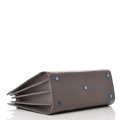 Saint Laurent Grained Calfskin Small Sac De Jour Dark Anthracite 5 of 8