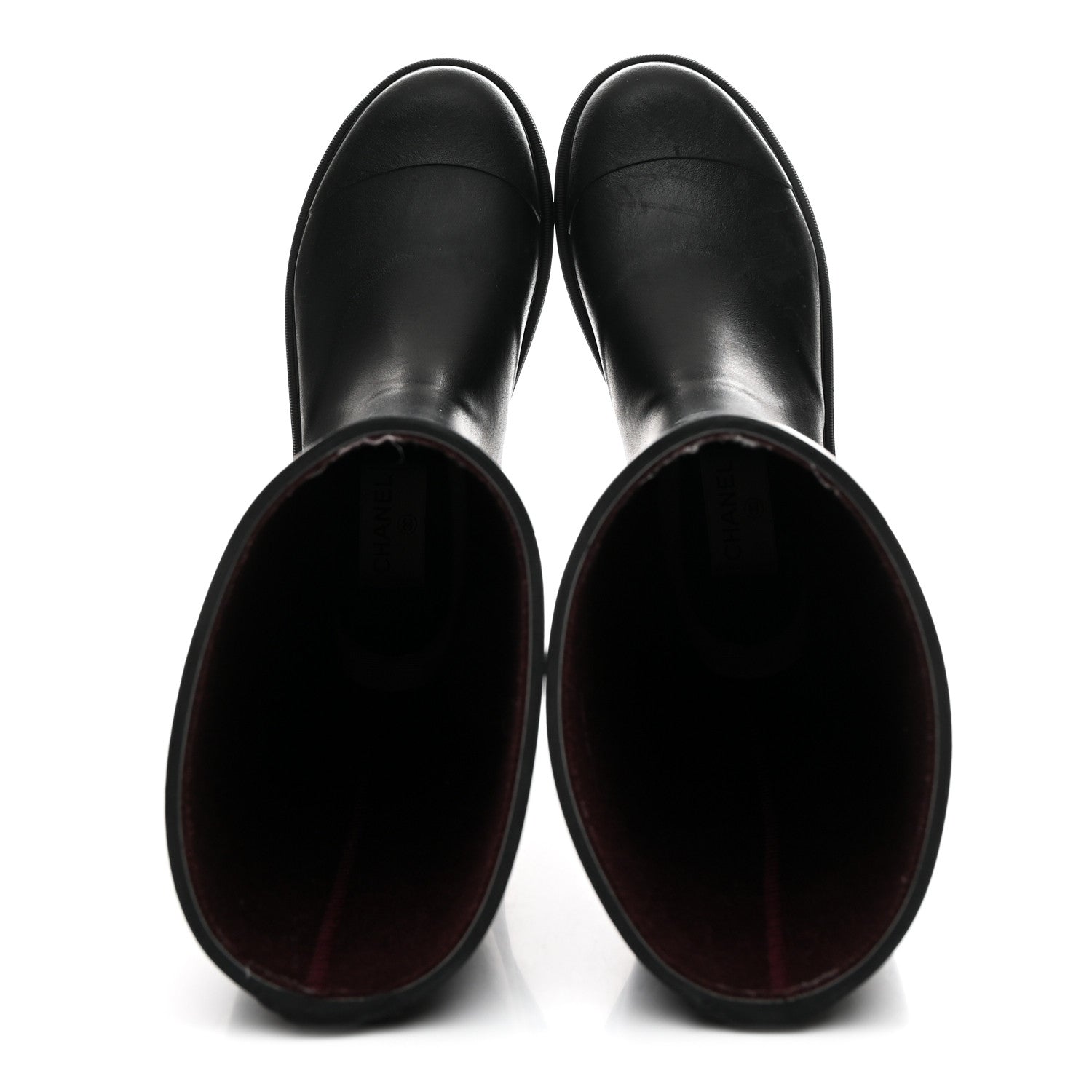 Chanel Caoutchouk CC High Boots 36 Black 2 of 10
