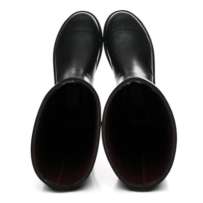 Chanel Caoutchouk CC High Boots 36 Black 2 of 10