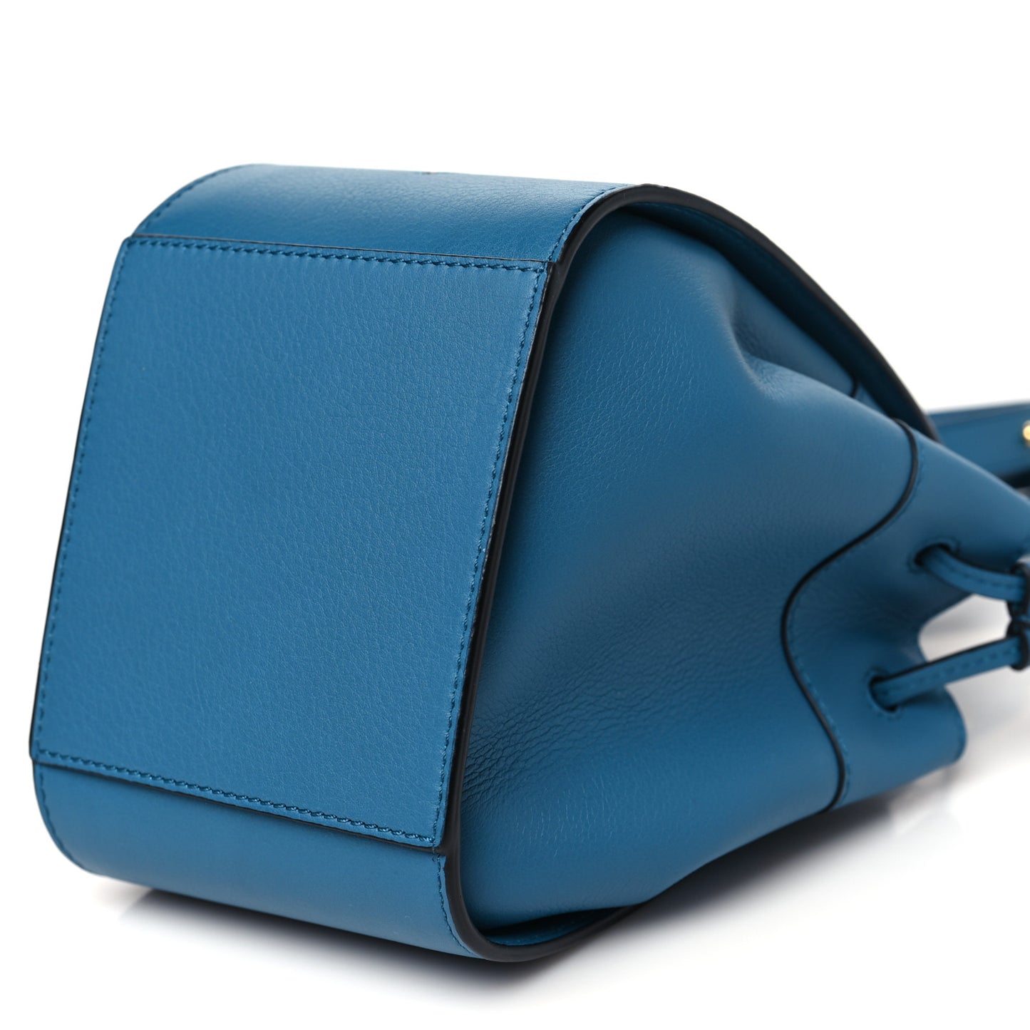 X SPIRITED AWAY Calfskin Bo Mouse Mini Hammock Shoulder Bag Lagoon Blue