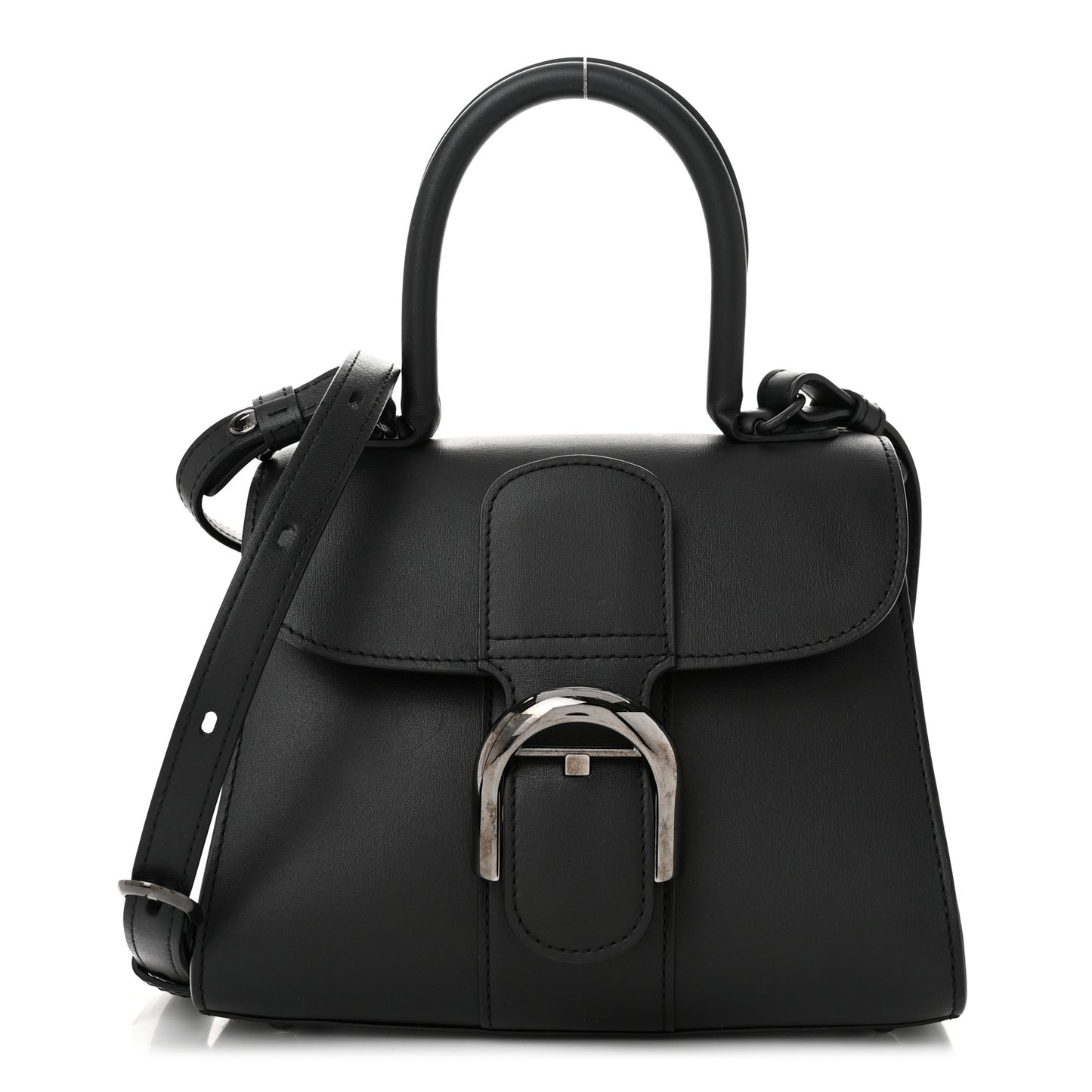 Box Calfskin Mini Brillant Satchel Black