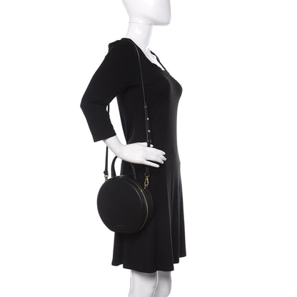 Mansur Gavriel Calfskin Circle Crossbody Bag Black 2 of 12