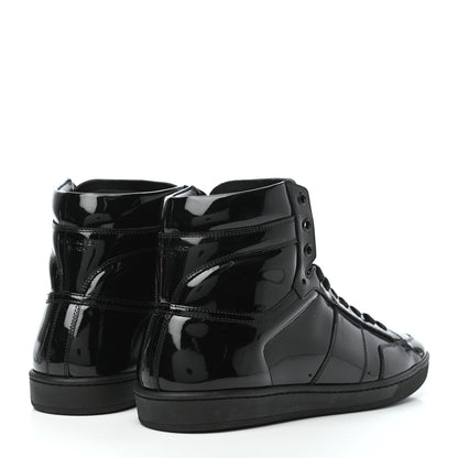 Saint Laurent Patent Court Classic SL/10H High Top Sneakers 44 Black 4 of 10