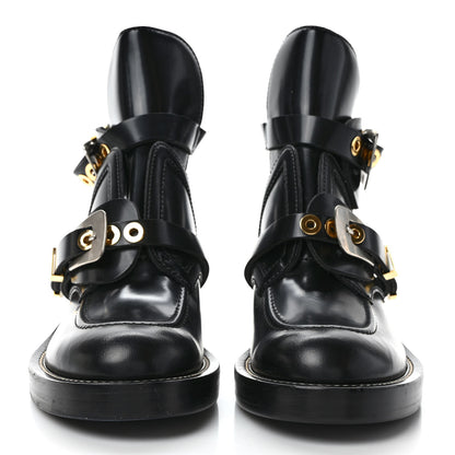 Balenciaga Brushed Calfskin Ceinture Ankle Boots 41 Black 2 of 7