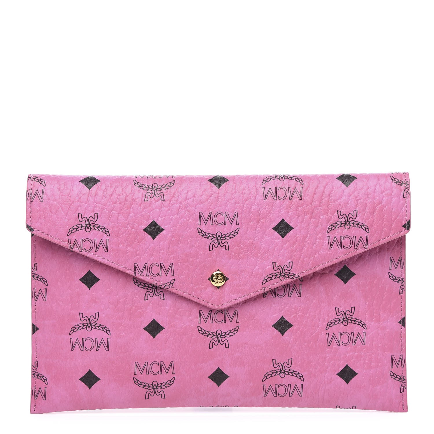 MCM Visetos Envelope Clutch Pink 1 of 7