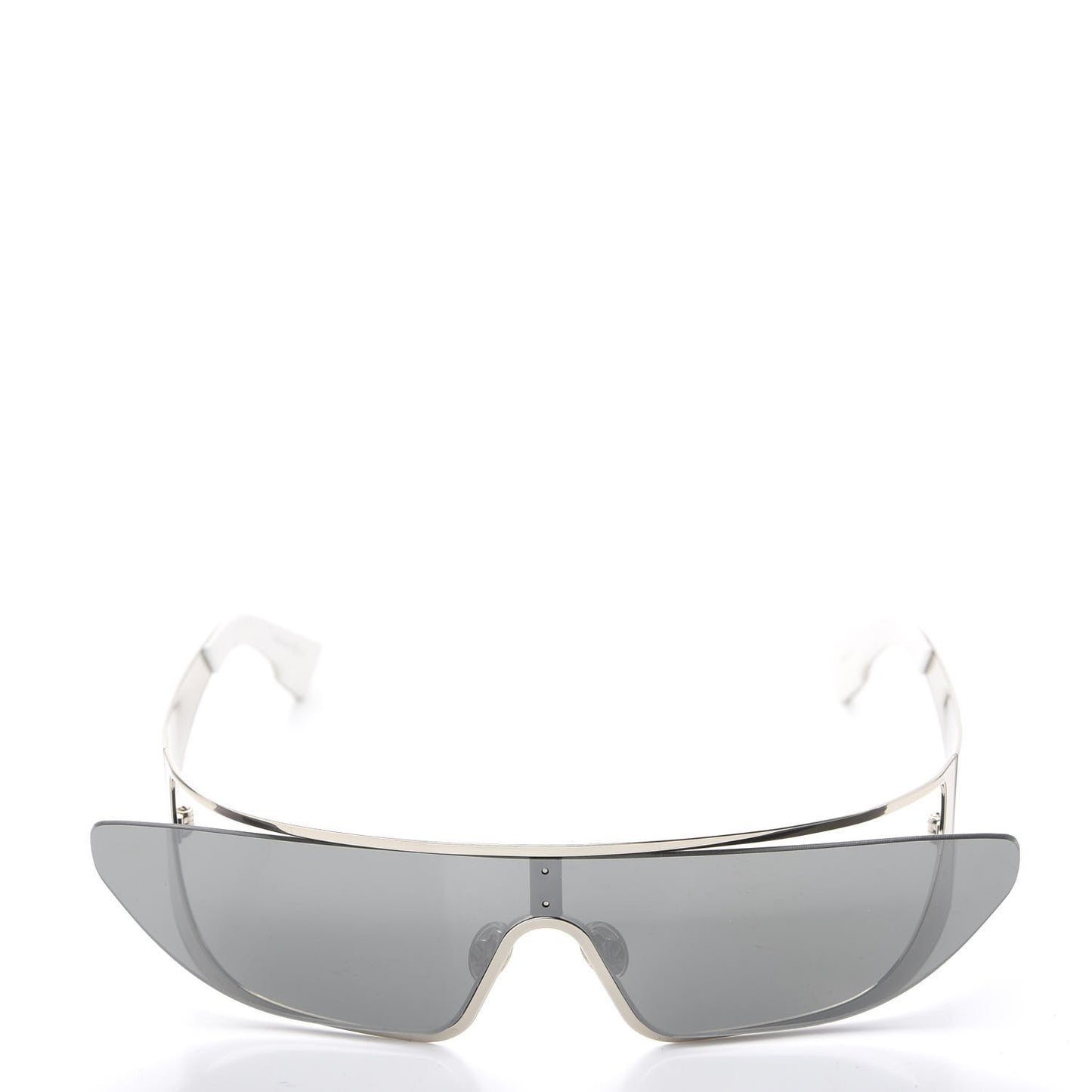 X RIHANNA Shield Sunglasses Silver