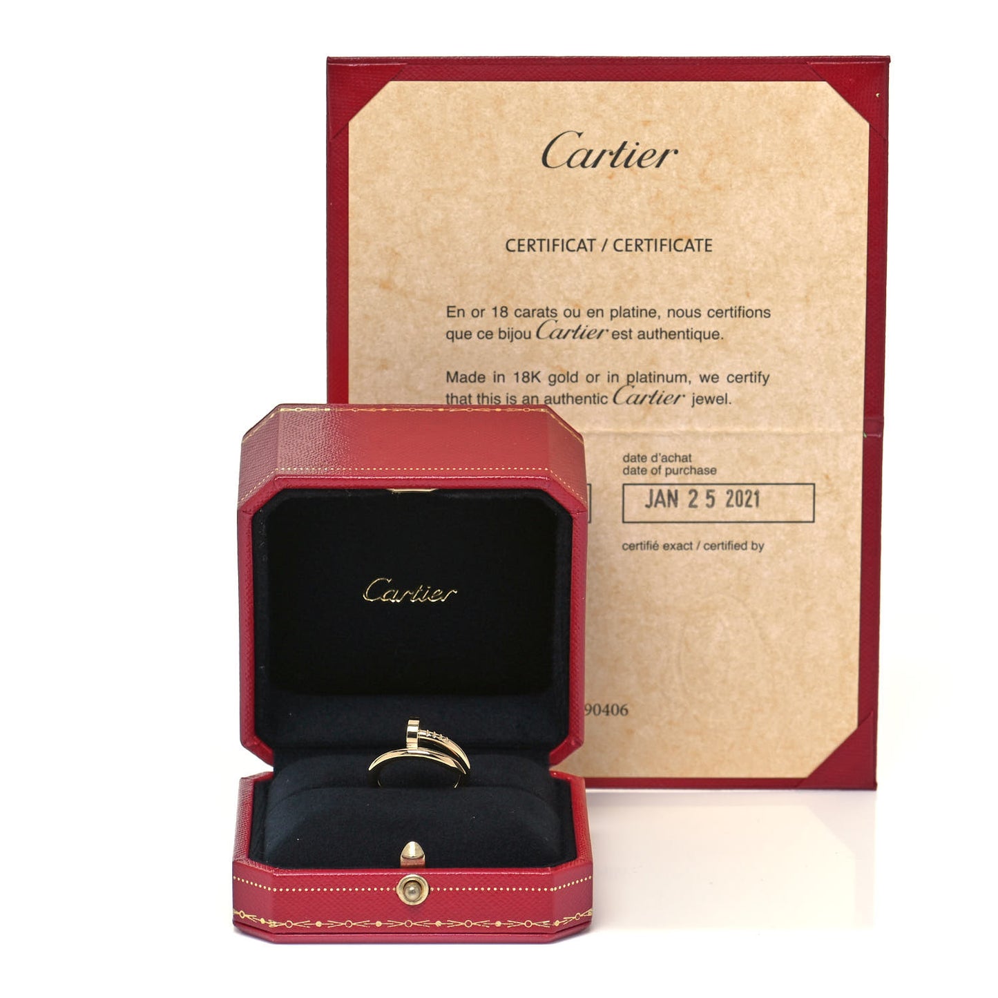 18K Yellow Gold Juste Un Clou Ring 51 5.75