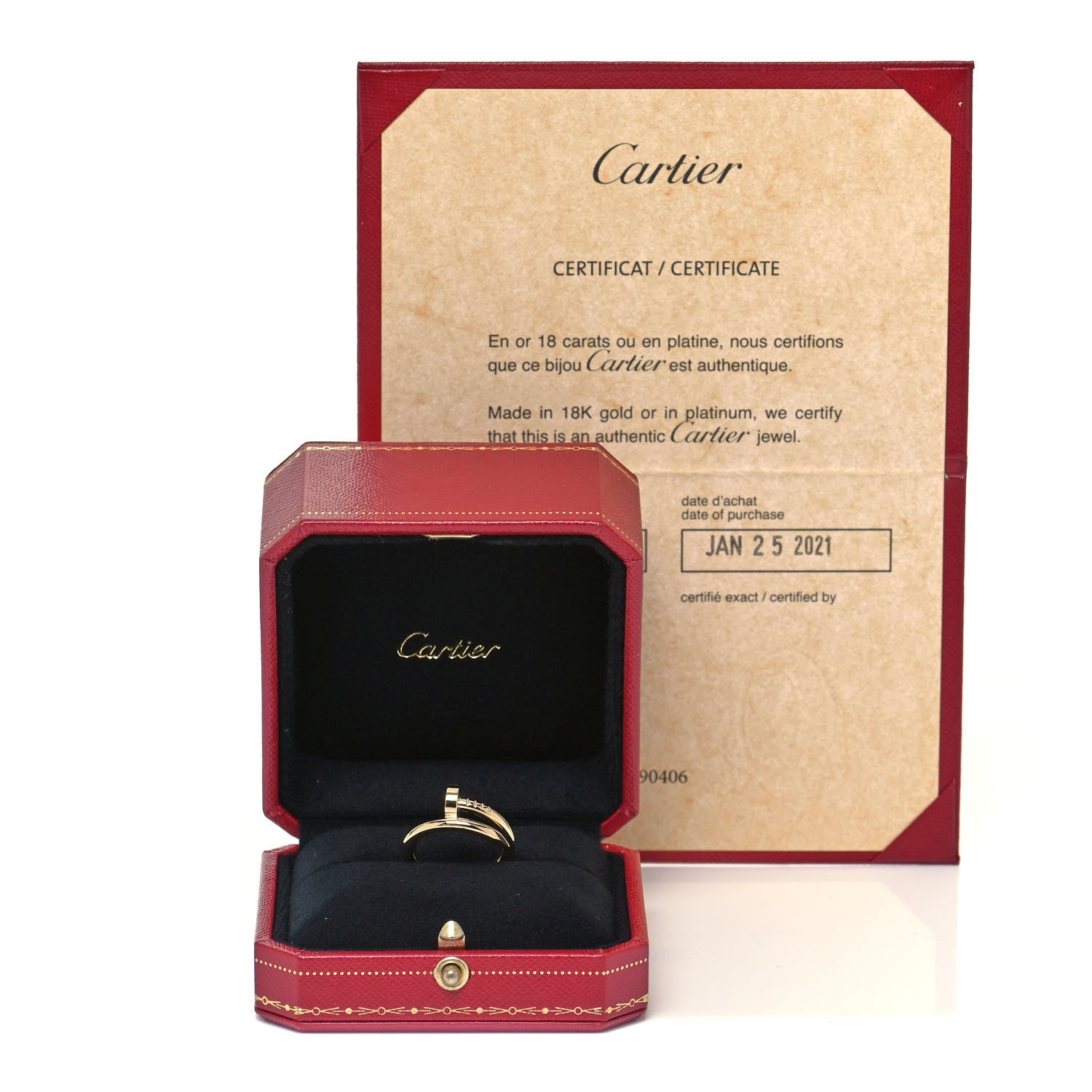 Cartier 18K Yellow Gold Juste Un Clou Ring 51 5.75 9 of 10