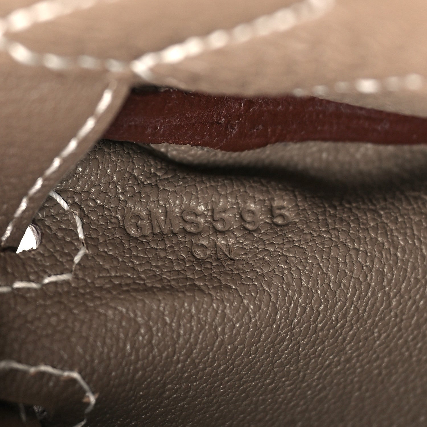 Hermes Togo Kelly Messenger PM Etoupe 7 of 11