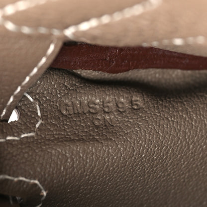 Hermes Togo Kelly Messenger PM Etoupe 7 of 11