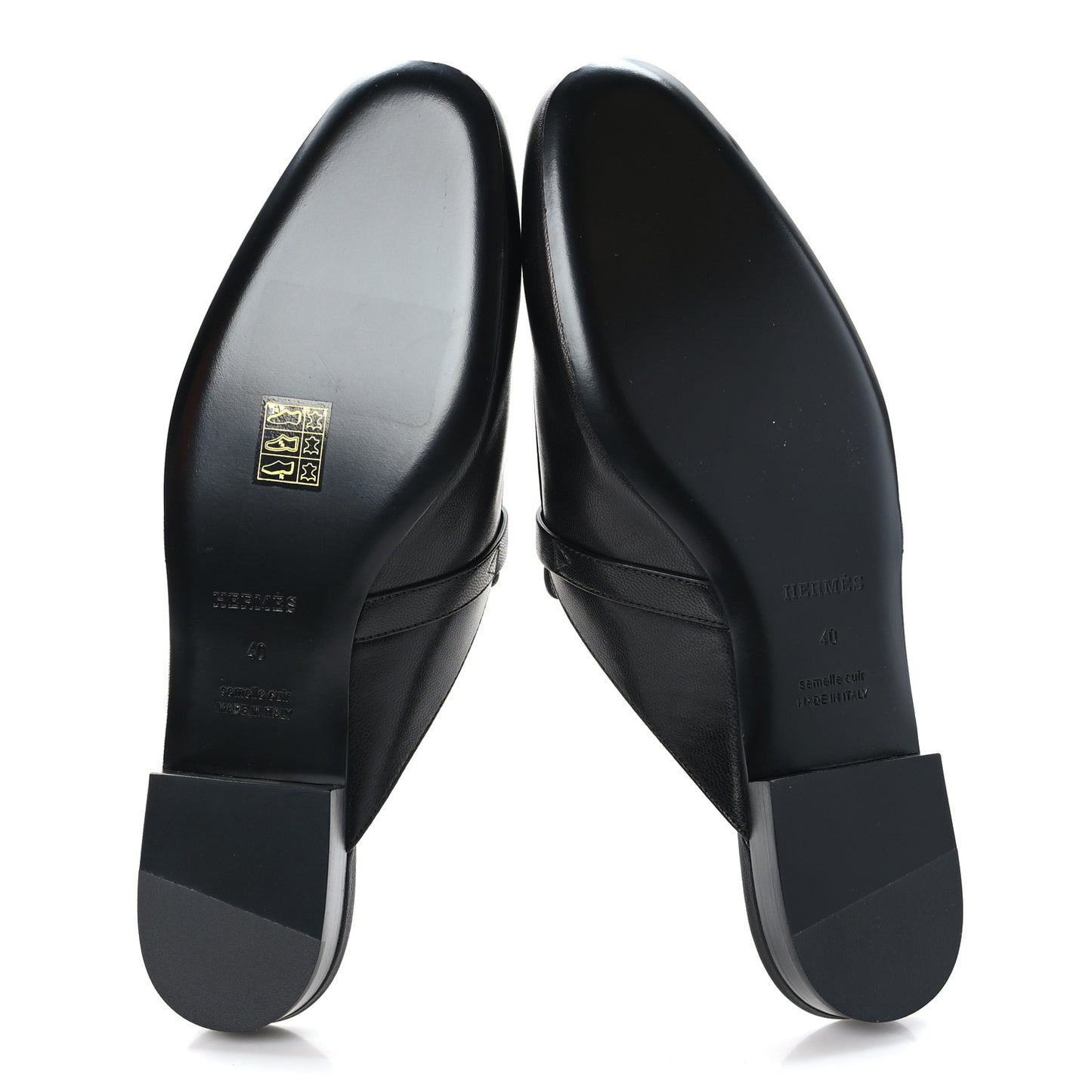 Goatskin Oz Mules 40 Black
