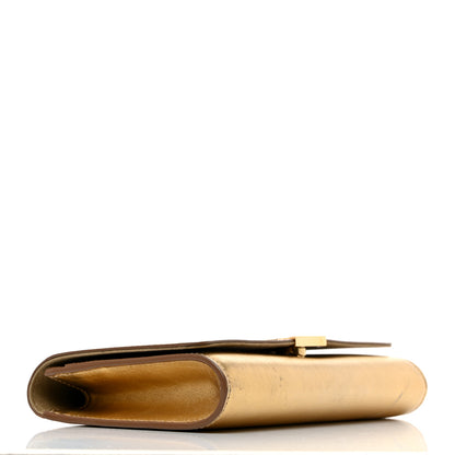 Louis Vuitton LOUIS VUITTON Metallic Calfskin Louise Clutch Gold 4 of 9