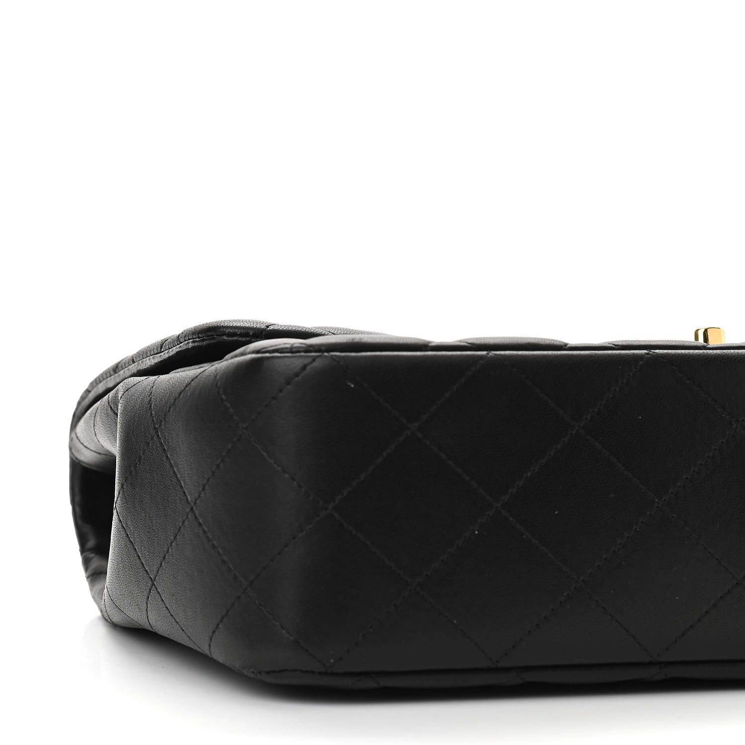 Chanel Lambskin Quilted Jumbo Single Flap Black 8 of 10