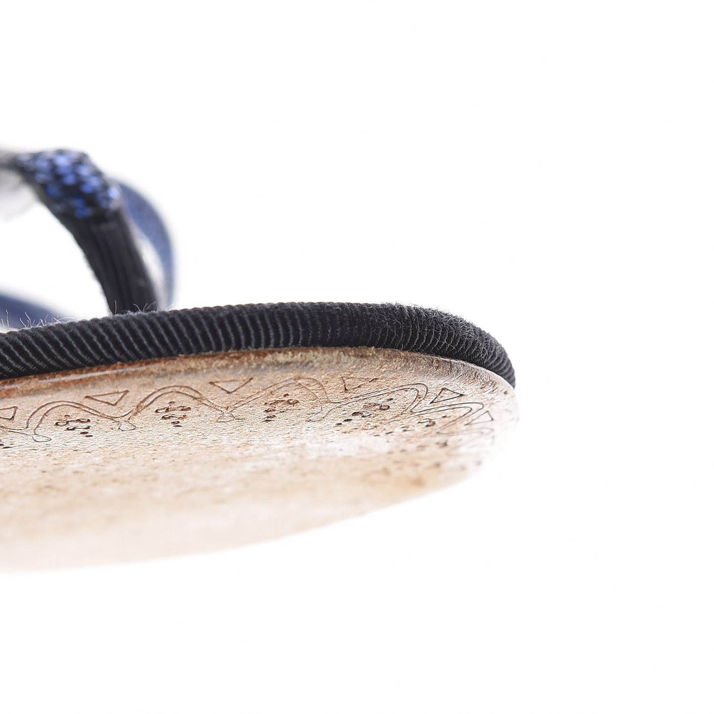 Glitter CC Thong Sandals 39.5 Dark Blue