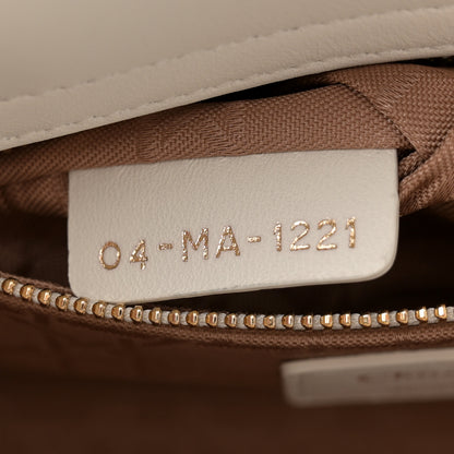 Christian Dior Lambskin Cannage Small My ABCDior Lady Dior White 7 of 13