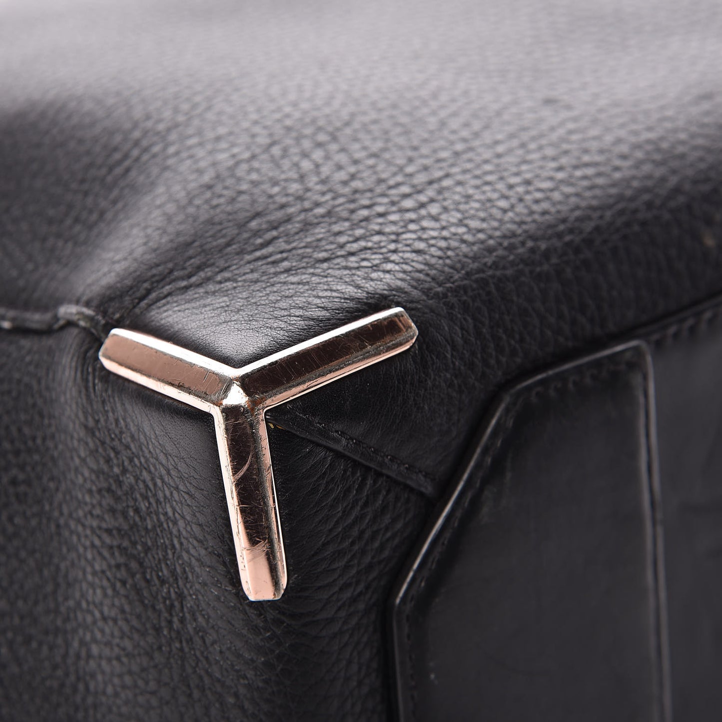 Pebbled Calfskin Prisma Skeletal Backpack Black Rose Gold Hardware