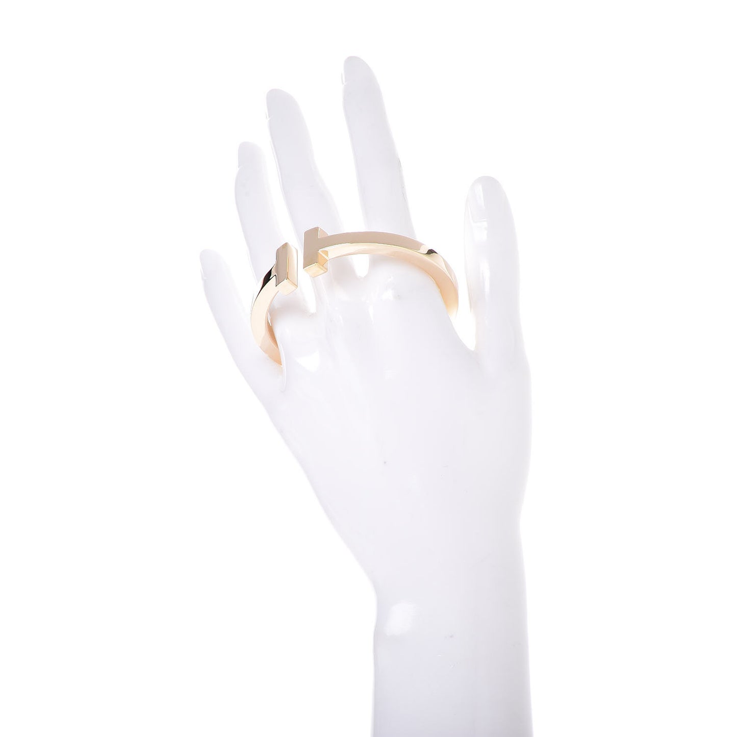 18K Yellow Gold T Square Bracelet