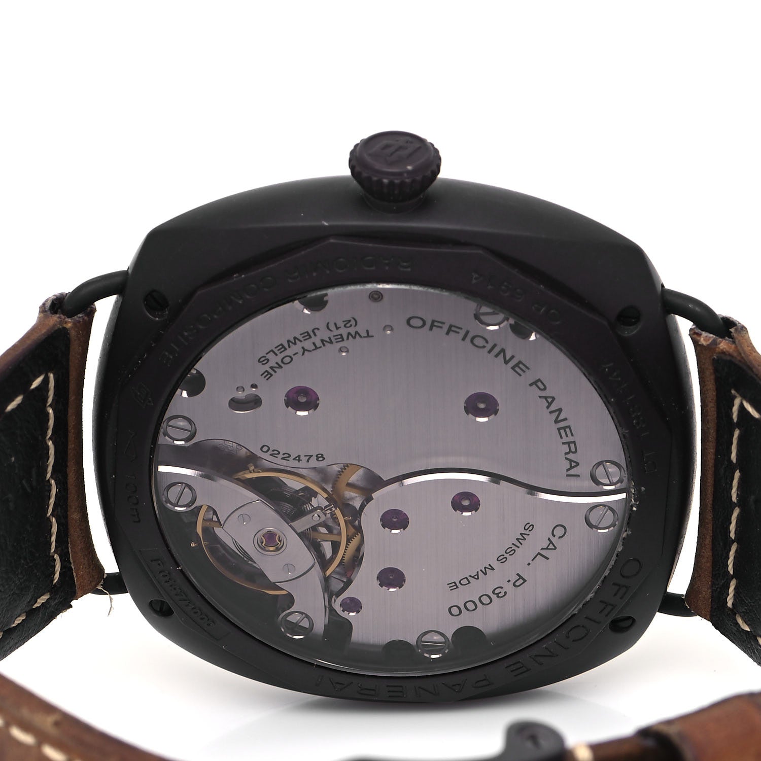 Panerai Stainless Steel Calfskin 47mm Radiomir Composite Automatic Watch Black PAM00504 4 of 4