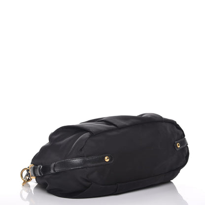 Prada Tessuto Nylon Jacquard Logo Tote Nero Black 5 of 10