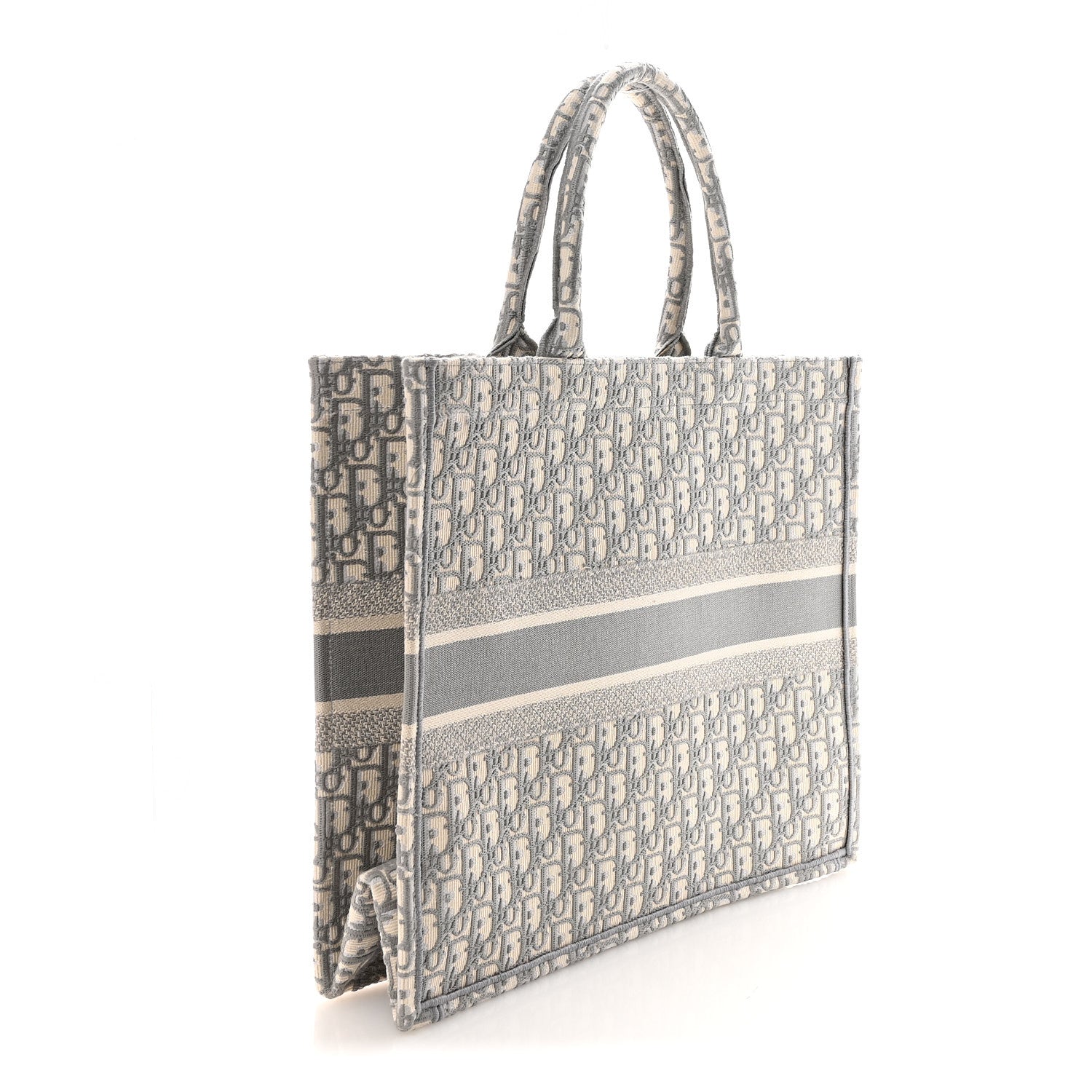 Christian Dior Oblique Large Book Tote Grey 3 of 9