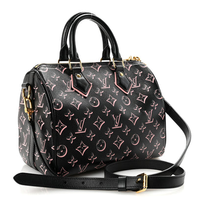 Louis Vuitton Monogram Fall for You Speedy Bandouliere 25 Black 3 of 9