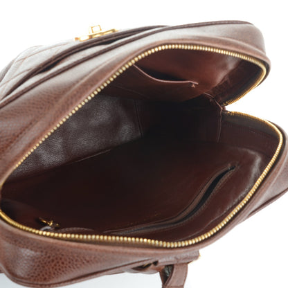 Chanel Caviar Quilted CC Backpack Brown 5 of 7