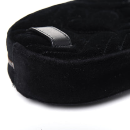 Gucci Velvet Matelasse Marquise Crystals GG Marmont Belt Bag 75 30 Black 15 of 20