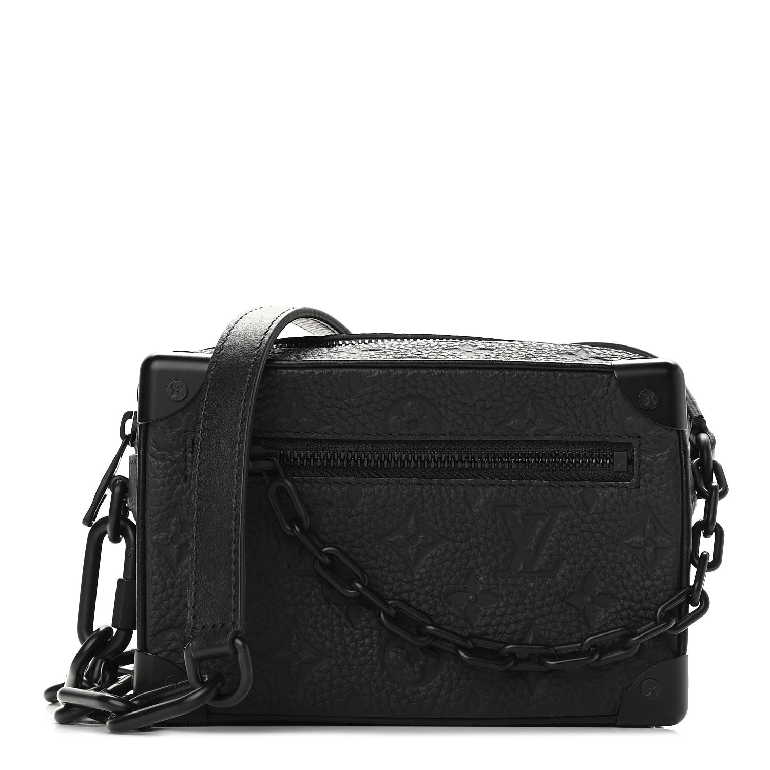 Louis Vuitton Taurillon Monogram Mini Soft Trunk Black 1 of 10