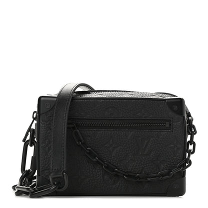 Louis Vuitton Taurillon Monogram Mini Soft Trunk Black 1 of 10