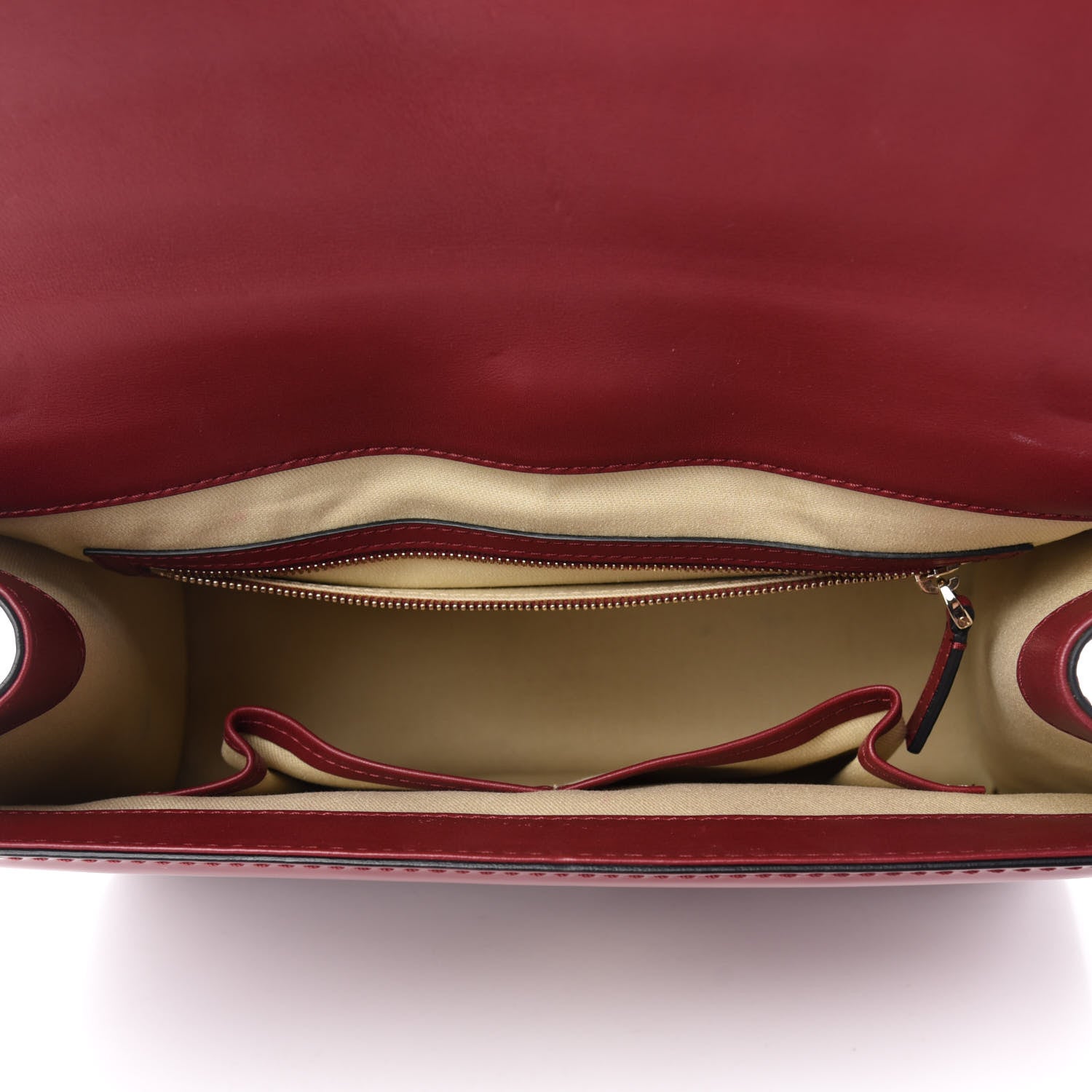 Valentino Garavani Patent Large Glam Lock Rockstud Flap Red 5 of 13
