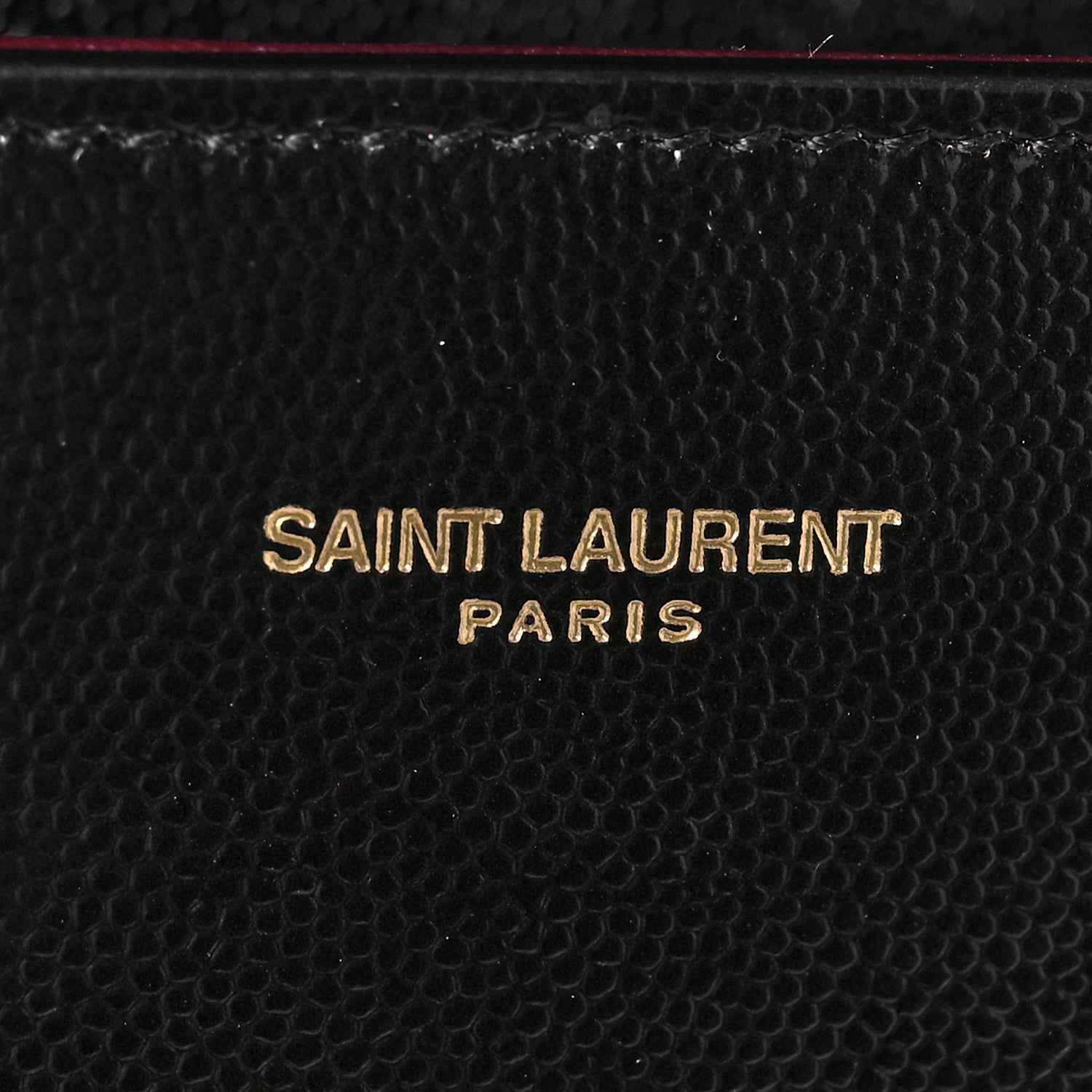 Saint Laurent Grain de Poudre Medium Classic Monogram Cassandra Top Handle Black Rouge Legion 7 of 9