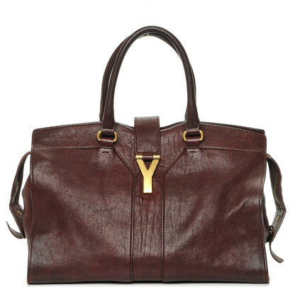 Saint Laurent Sheepskin Medium Cabas ChYc Plum 1 of 7
