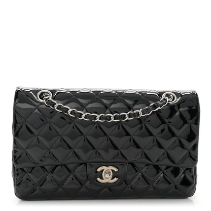 Chanel Patent Quilted Medium Double Flap Black 1 of 9