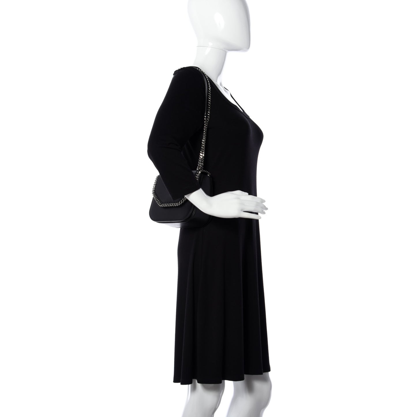 Eco Alter Nappa Medium Falabella Box Shoulder Bag Black