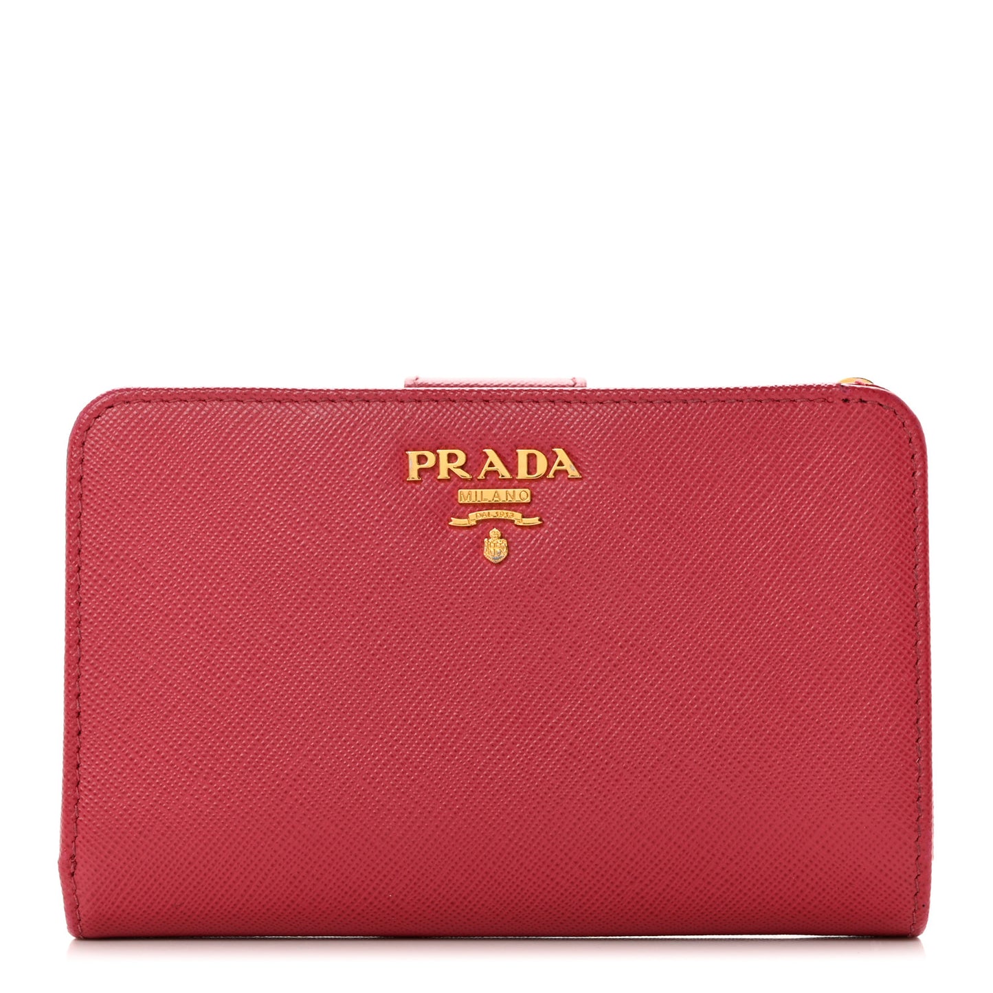Saffiano Metal Compact Wallet Peonia