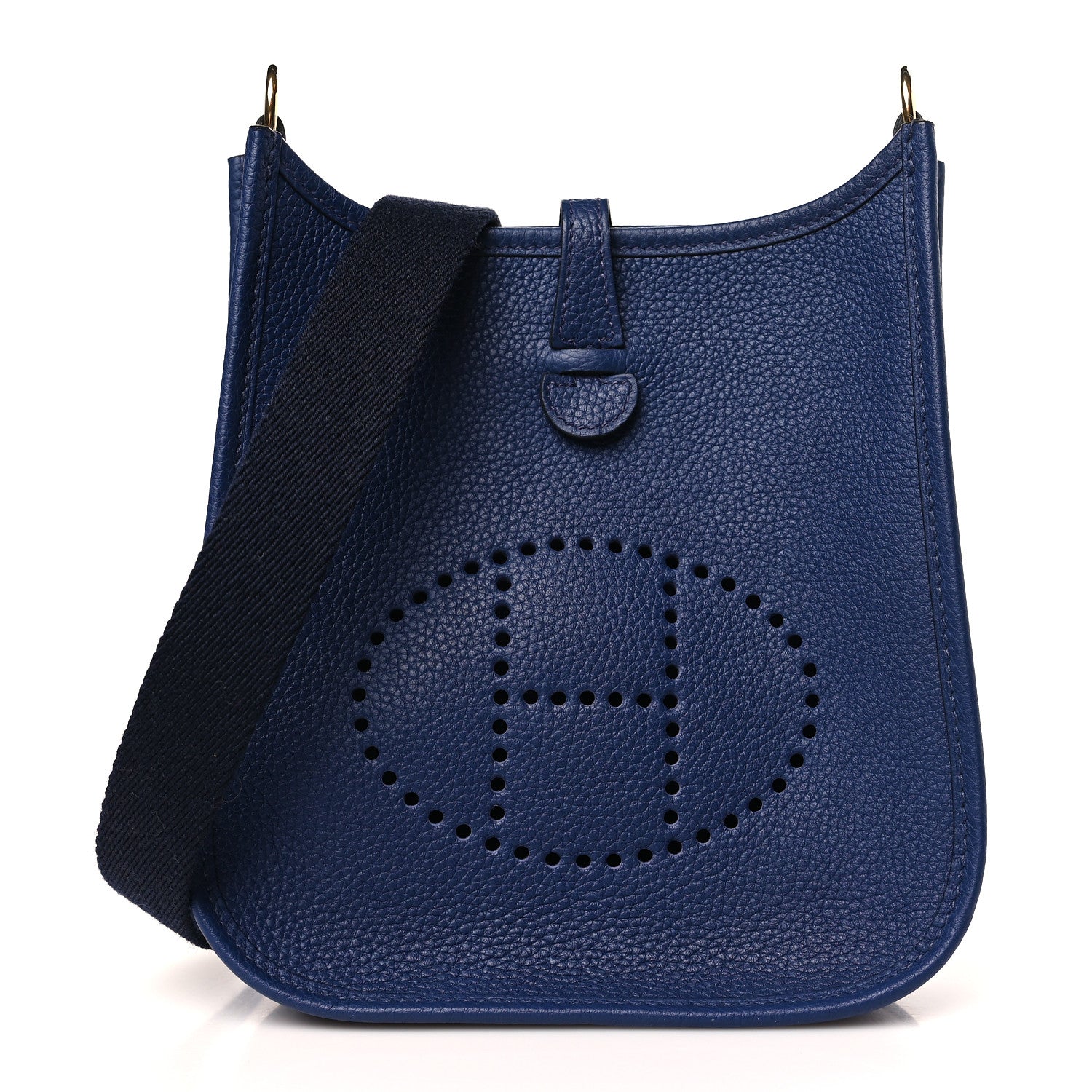 Hermes Taurillon Clemence Amazone Evelyne TPM Blue Saphir Blue Indigo 1 of 10