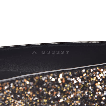 Chanel Glitter Fabric Patent Calfskin Mocassin Loafers 41 Black Bronze 6 of 9